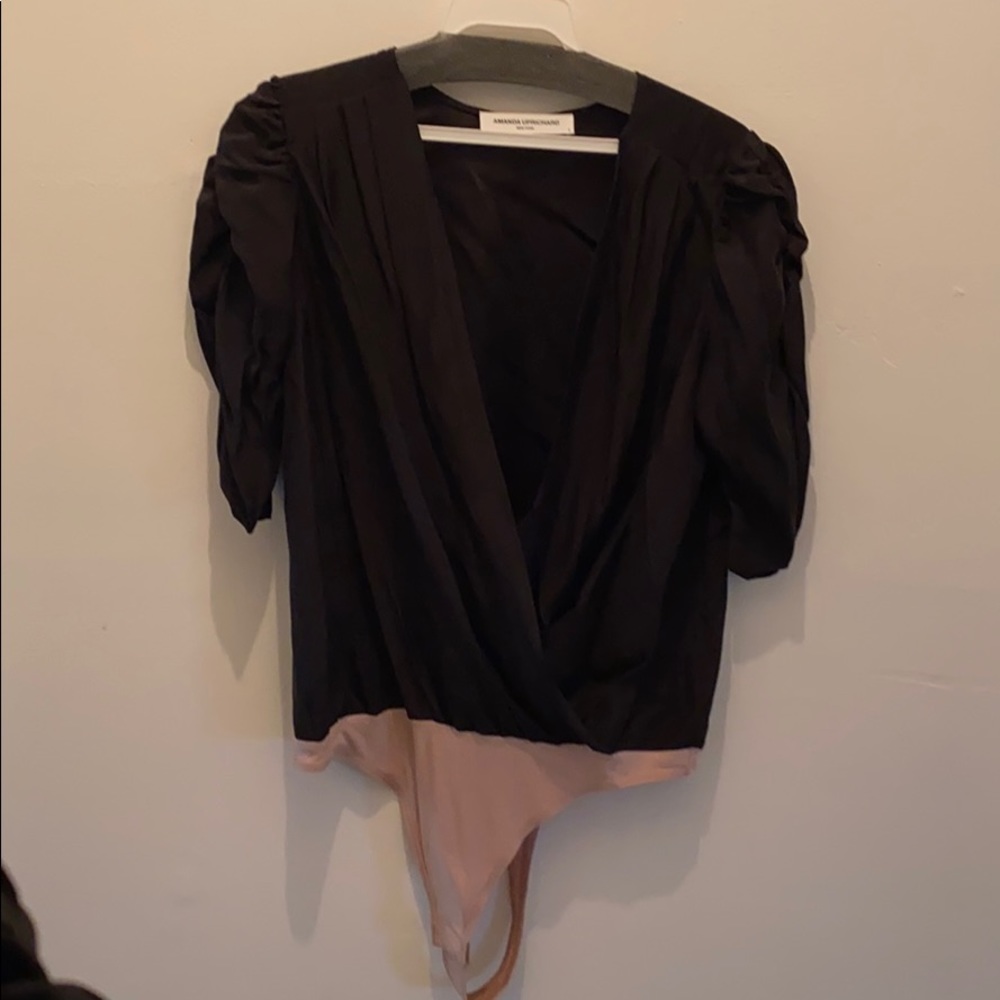 Amanda uprichard silk body suit blouse top